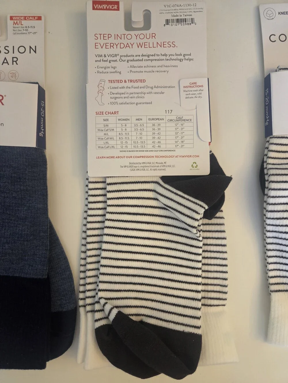 NWT Unisex Moderate Compression Knee-High Socks Bundle